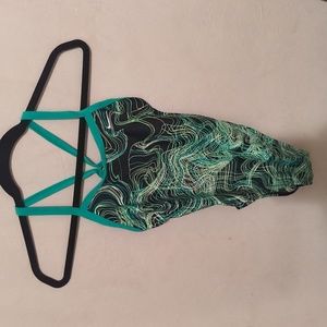 Nike one piece bathing suit green size 4/30